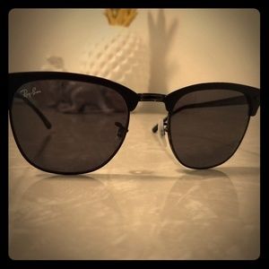 Ray-Ban black clubmaster metal sunglasses